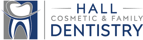 image shows the logo of hall cosmetic & family dentistry